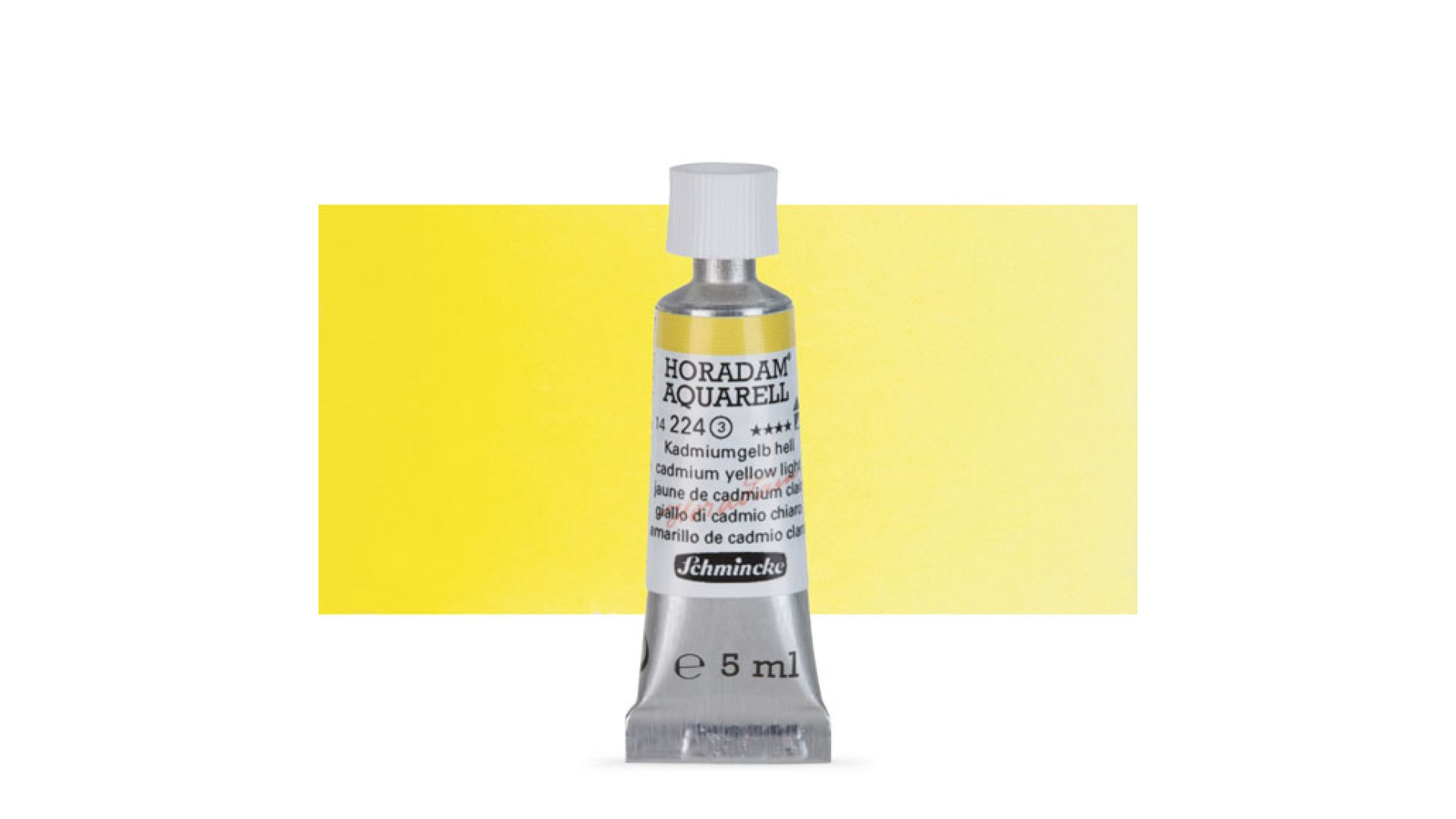 Watercolour paint Schmincke Horadam Aquarell cadmium yellow light 5 ml. 224