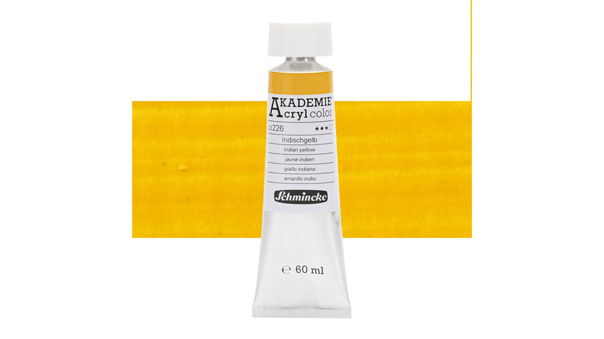 Farba akrylowa Schmincke Akademie Indian yellow 60 ml. 226