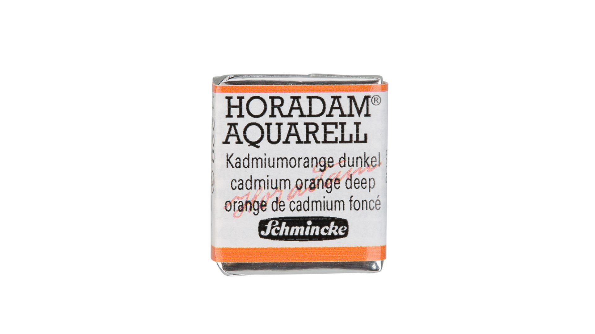 Watercolour paint Schmincke Horadam Aquarell cadmium orange deep 228