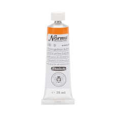 Farba olejna Schmincke Norma Professional w kolorze chromowej żółci o głębokim odcieniu. 35 ml. 232