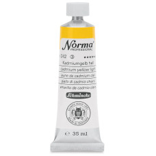 Farba olejna Schmincke Norma Professional w kolorze jasnożółtym imitującym kadm. 35 ml. 242