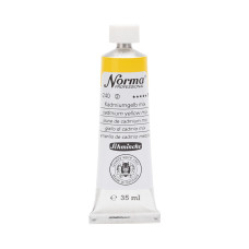 Farba olejna Schmincke Norma Professional o odcieniu żółtego kadmium. 35 ml. 240