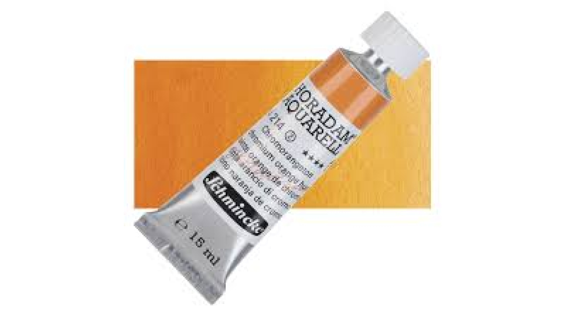 Watercolour paint Schmincke Horadam Aquarell chromium orange hue 15 ml. 214