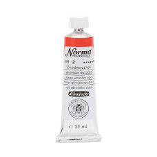 Farba olejna Schmincke Norma Professional w kolorze jasnoczerwonym odcieniu. 35 ml. 306