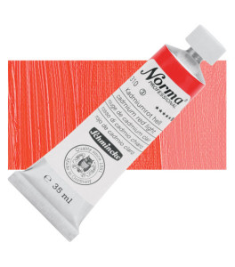 Farba olejna Schmincke Norma Professional w kolorze czerwonym kadmowym jasnym. 35 ml. 310