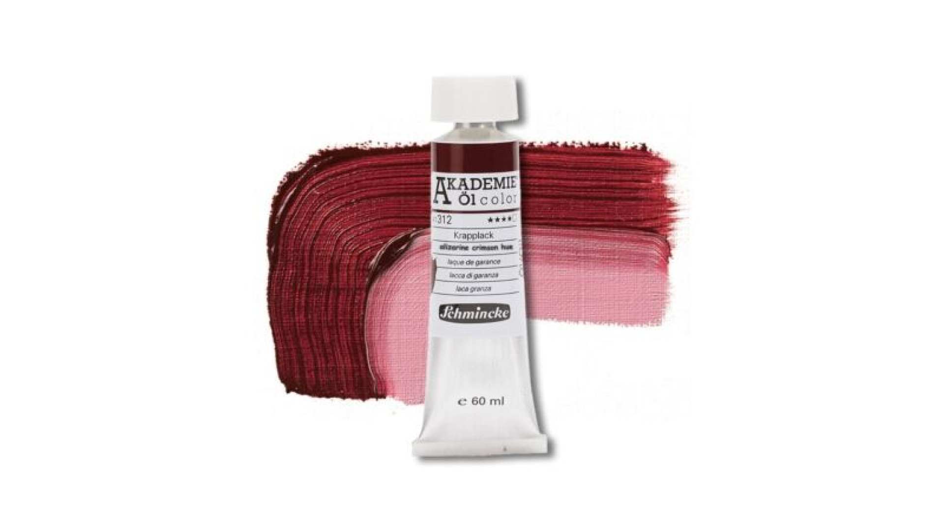 Oil paint Schmincke Akademie alizarine crimson hue 60 ml. 312