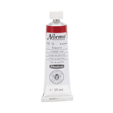 Farba olejna Schmincke Norma Professional o odcieniu czerwonym z dodatkiem marder. 35 ml. 318