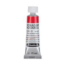 Watercolour paint Schmincke Horadam Aquarell quinacridone red light 15 ml. 343