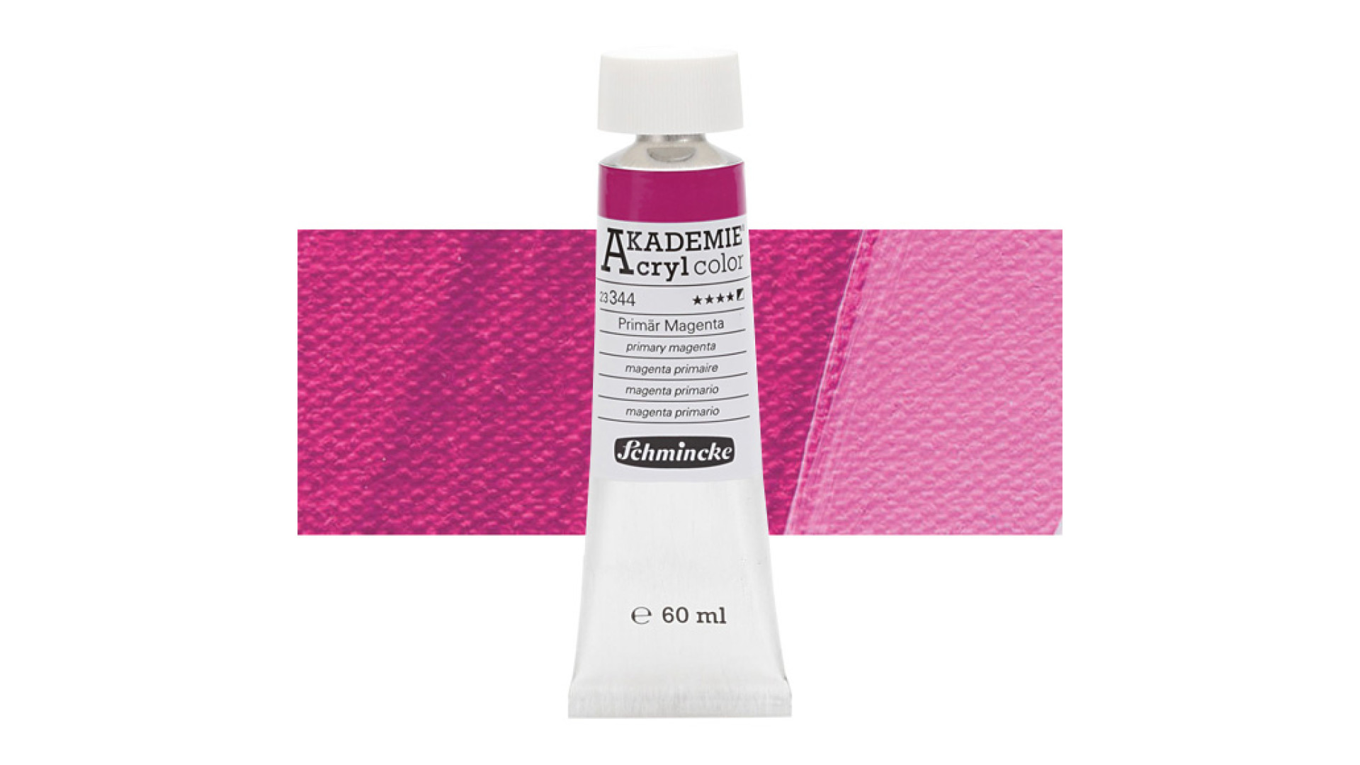 Farba akrylowa Schmincke Akademie w kolorze podstawowym magenta 60 ml. 344
