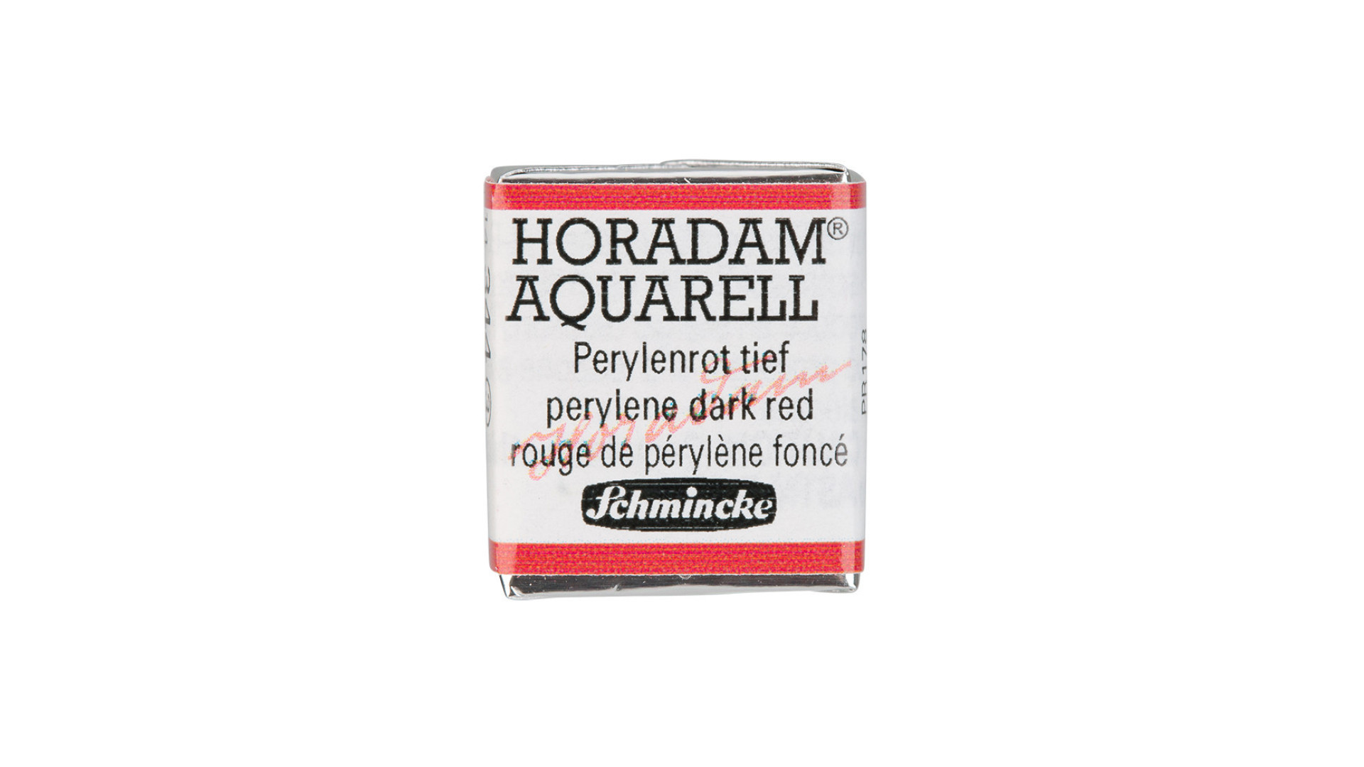 Watercolour paint Schmincke Horadam Aquarell perylene dark red 344