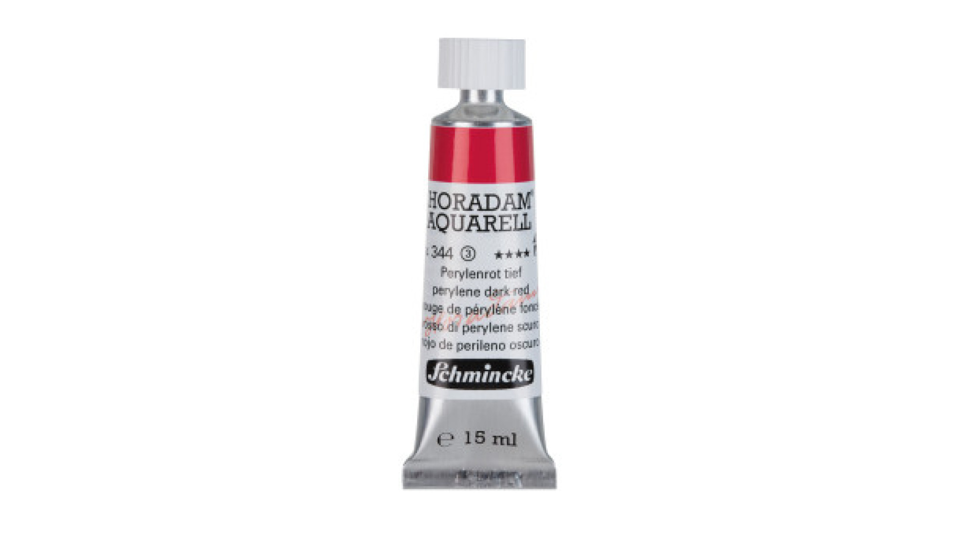 Watercolour paint Schmincke Horadam Aquarell perylene dark red 15 ml. 344