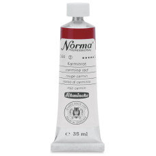 Farba olejna Schmincke Norma Professional o odcieniu karminowym. 35 ml. 344
