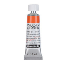 Watercolour paint Schmincke Horadam Aquarell cadmium red orange 15 ml. 348