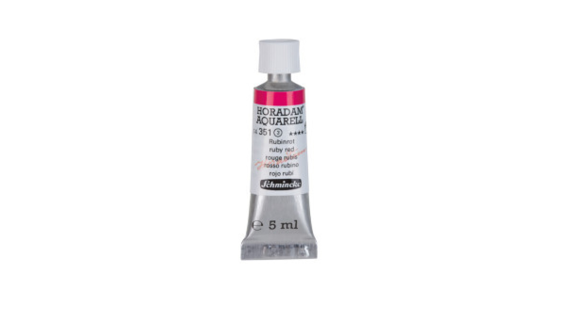 Watercolour paint Schmincke Horadam Aquarell ruby red 5 ml. 351