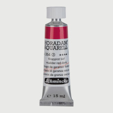 Watercolour paint Schmincke Horadam Aquarell madder red dark 15 ml. 354