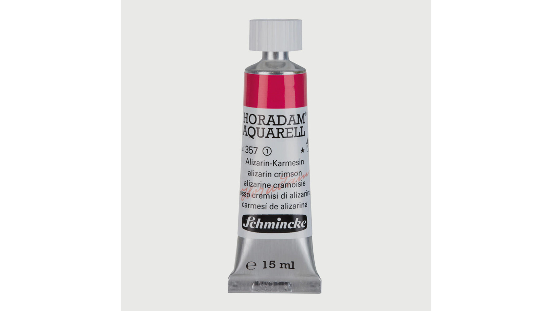 Watercolour paint Schmincke Horadam Aquarell alizarin crimson 15 ml. 357