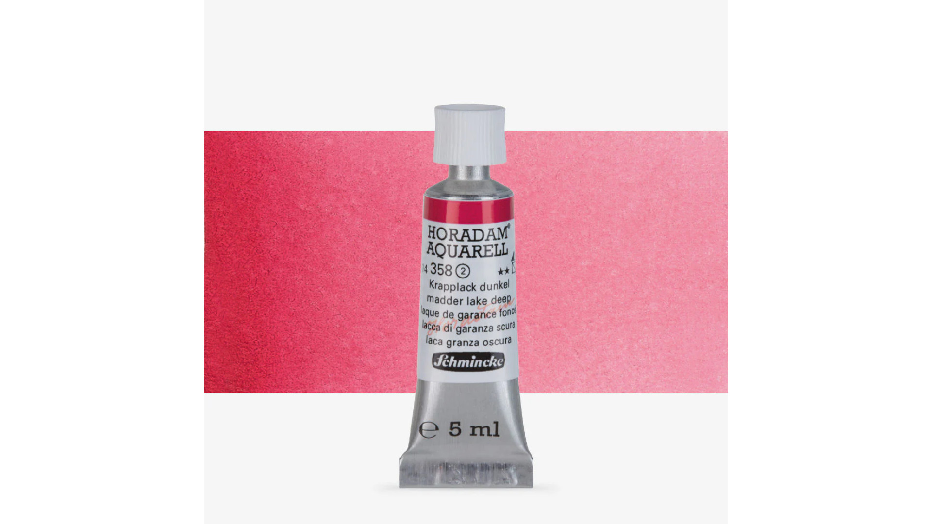 Watercolour paint Schmincke Horadam Aquarell madder lake deep 5 ml. 358