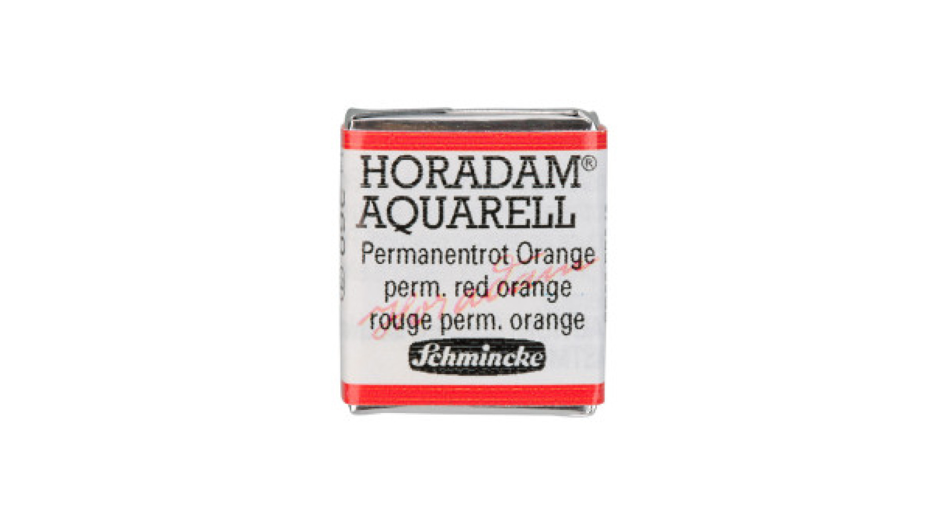 Watercolour paint Schmincke Horadam Aquarell permanent red orange 360