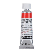 Watercolour paint Schmincke Horadam Aquarell permanent red orange 15 ml. 360