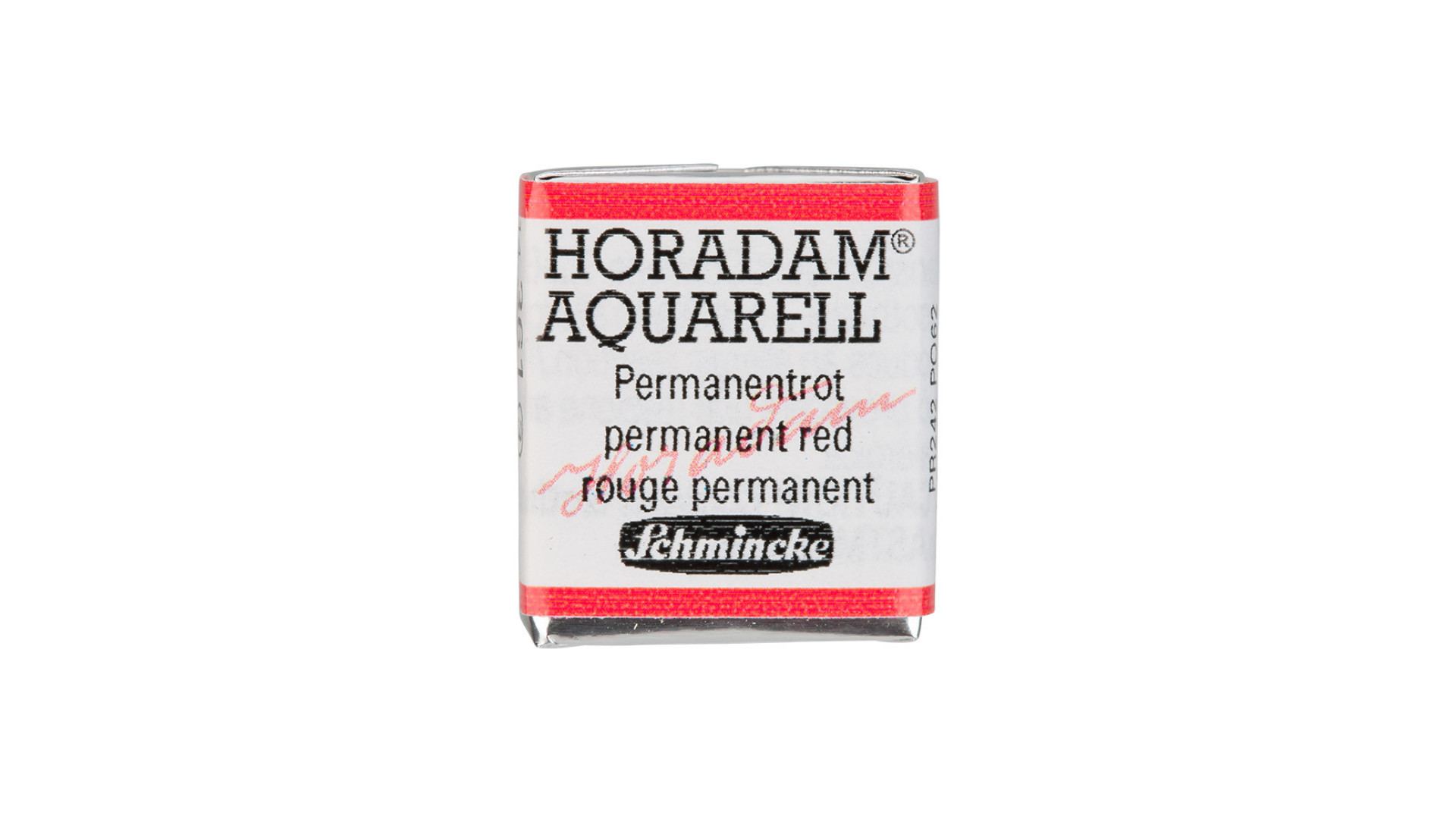 Watercolour paint Schmincke Horadam Aquarell permanent red 361