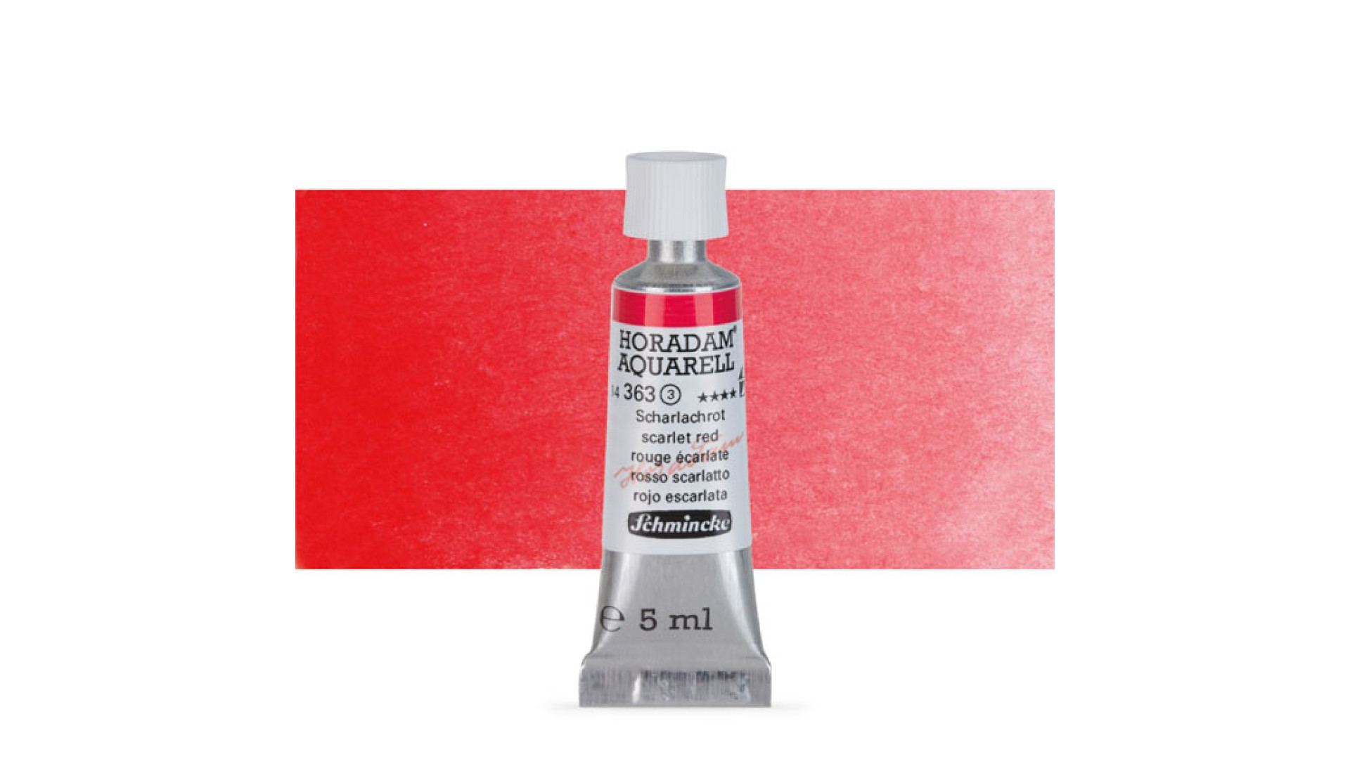 Farba akwarelowa Schmincke Horadam Aquarell czerwony szkarłatny 5 ml. 363