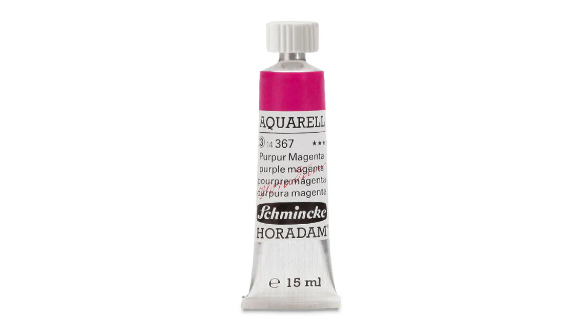 Watercolour paint Schmincke Horadam Aquarell purple magenta 15 ml. 367