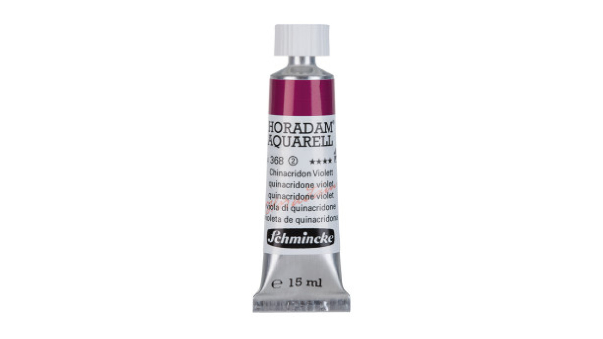 Watercolour paint Schmincke Horadam Aquarell quinacridone violet 15 ml. 368