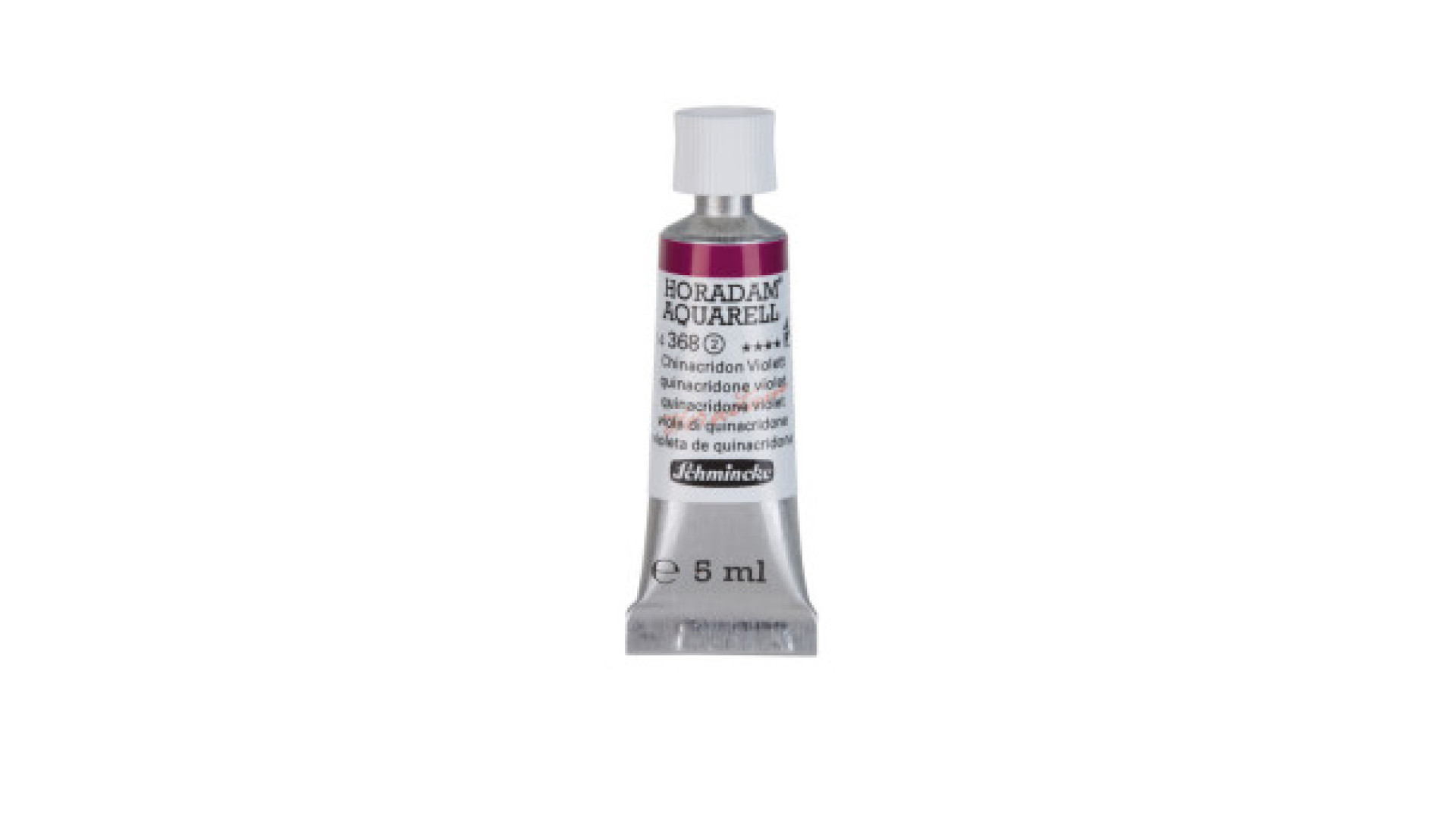 Watercolour paint Schmincke Horadam Aquarell quinacridone violet 5 ml. 368