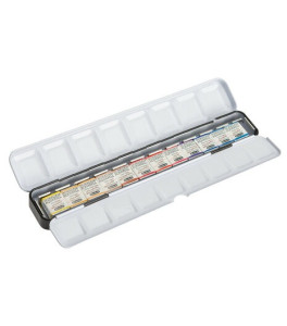 Schmincke HORADAM Watercolour Hazel Soan Edition – Monorail Metal Box, 12 × 1/2 Pans