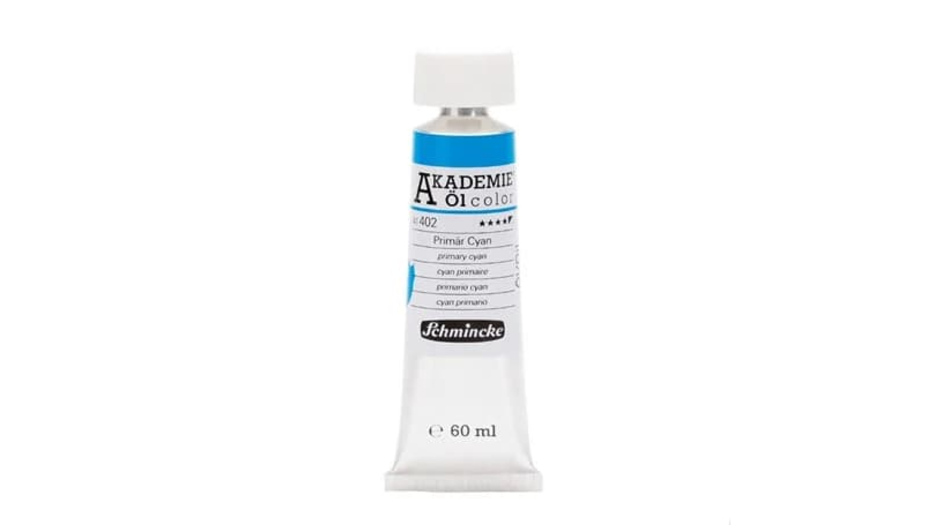 Oil paint Schmincke Akademie primary cyan 60 ml. 402