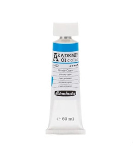 Oil paint Schmincke Akademie primary cyan 60 ml. 402
