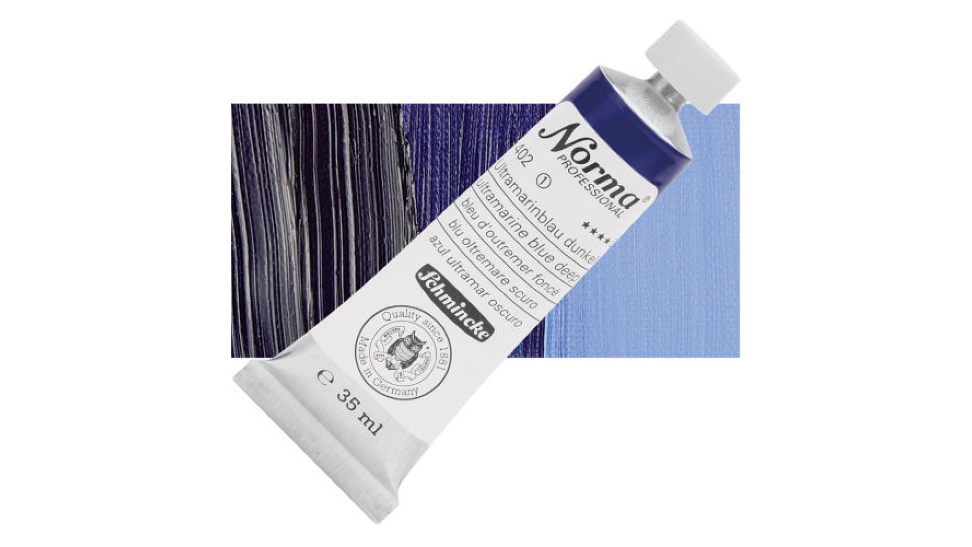 Farba olejna Schmincke Norma Professional ultramaryna głęboka odcień. 35 ml. 402