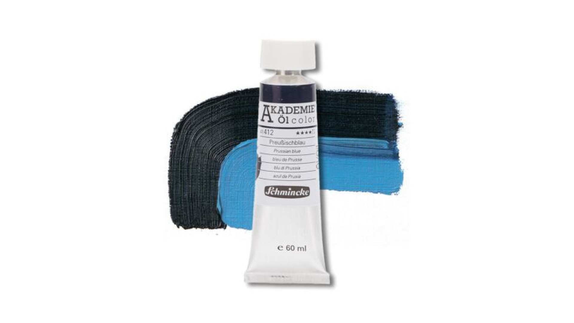 Oil paint Schmincke Akademie Prussian blue 60 ml. 412