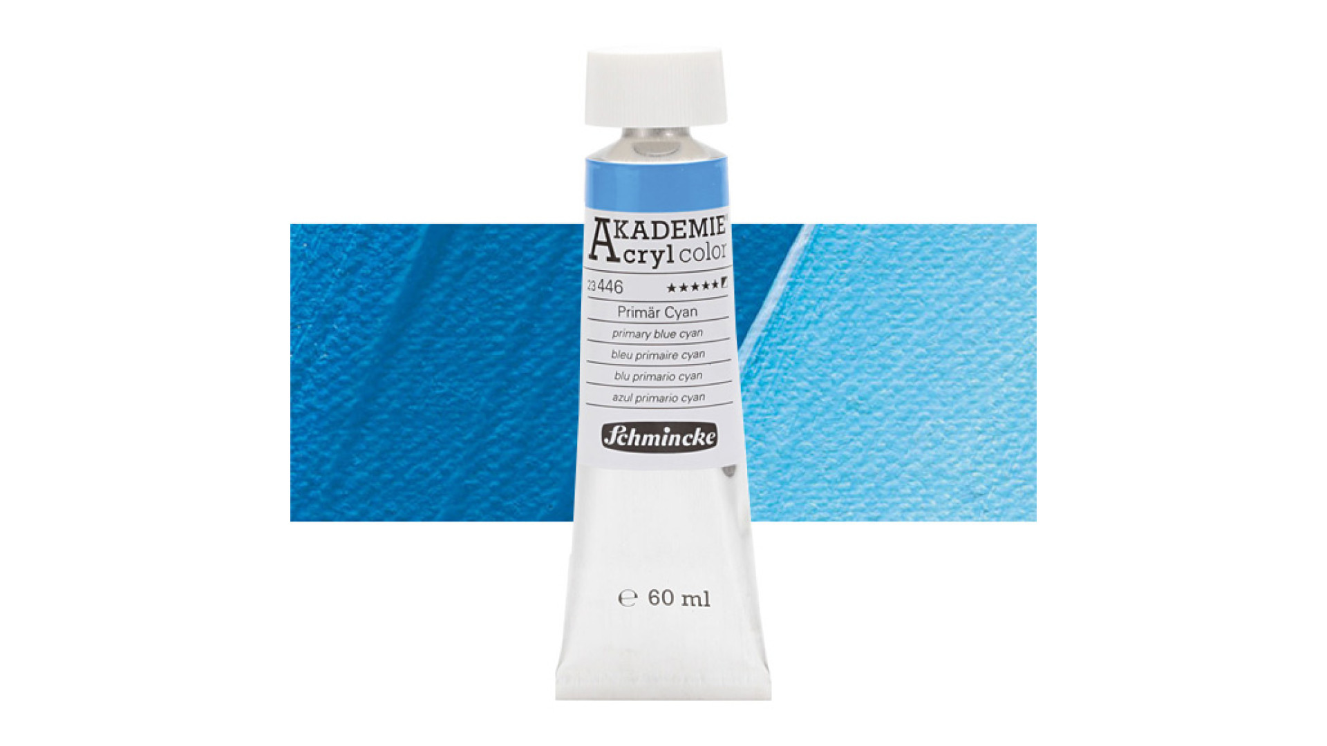 Farba akrylowa Schmincke Akademie podstawowy niebieski cyjan 60 ml. 446