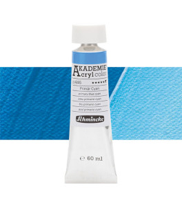 Acrylic paint Schmincke Akademie primary blue cyan 60 ml. 446
