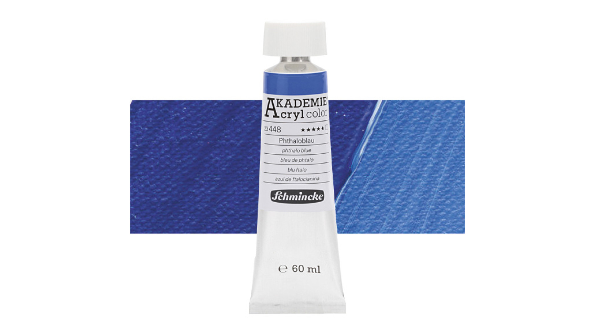 Farba akrylowa Schmincke Akademie ftalowa niebieska 60 ml. 448