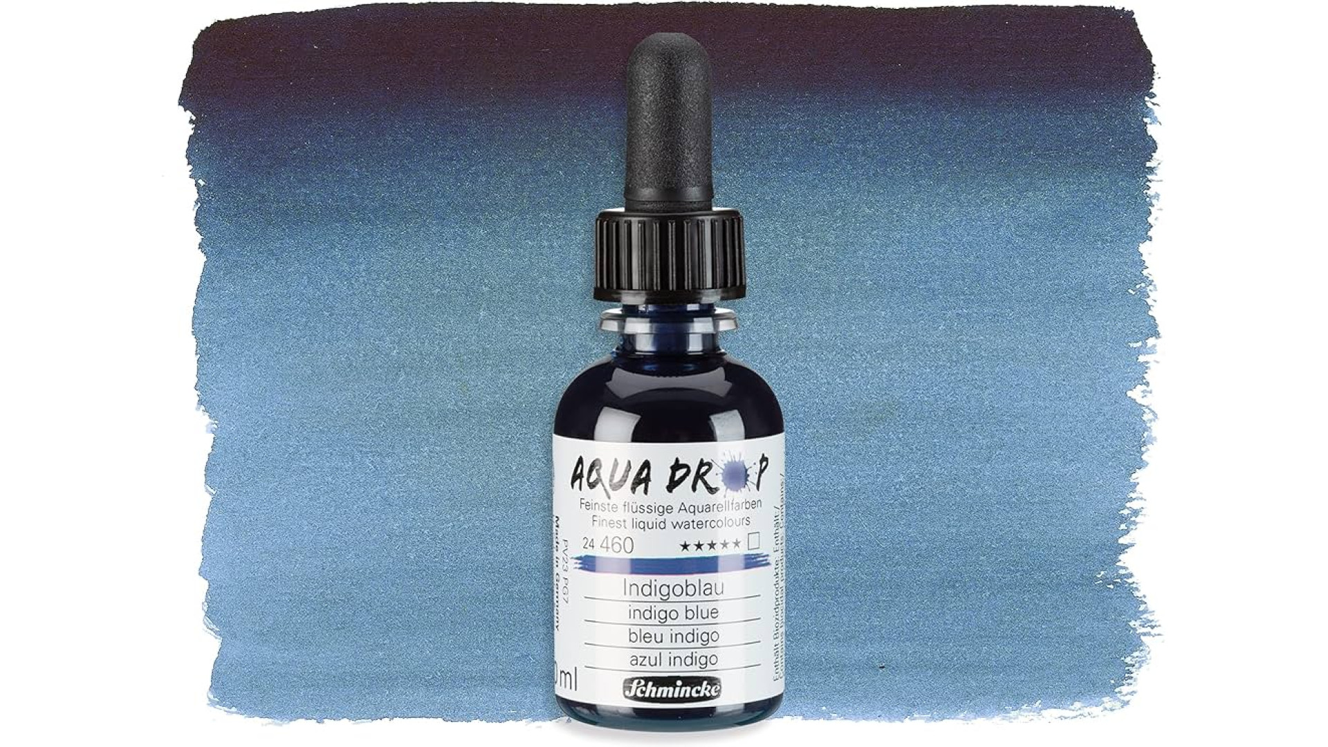 Watercolour paint Schmincke Aqua drop indigo blue 30 ml. 460