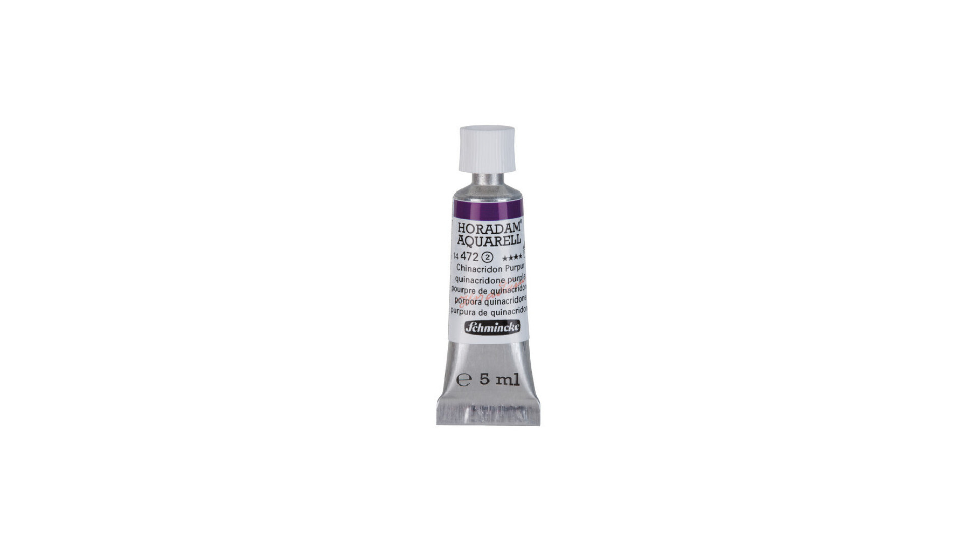 Watercolour paint Schmincke Horadam Aquarell quinacridone purple 5 ml. 472