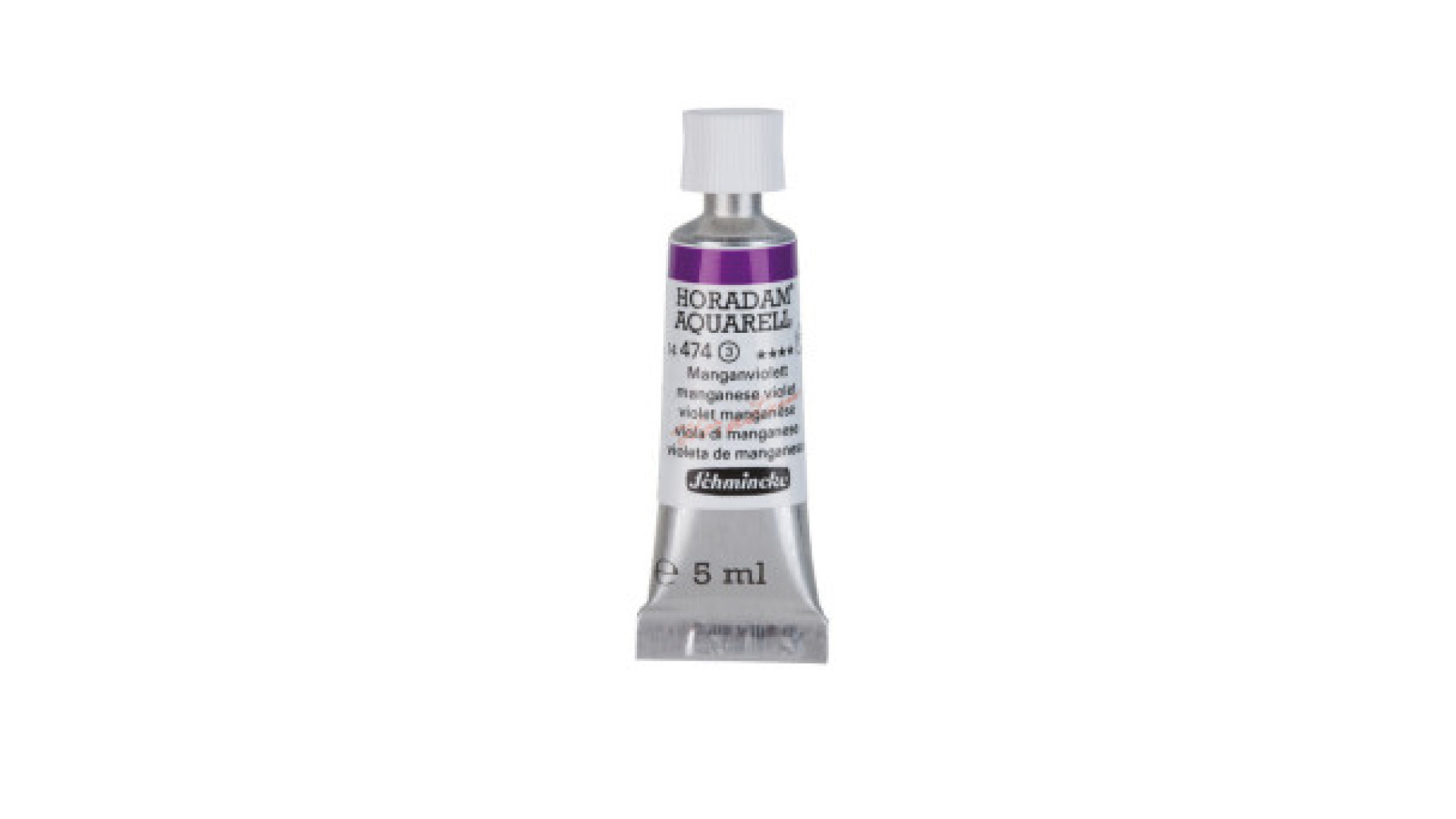 Watercolour paint Schmincke Horadam Aquarell manganese violet 5 ml. 474