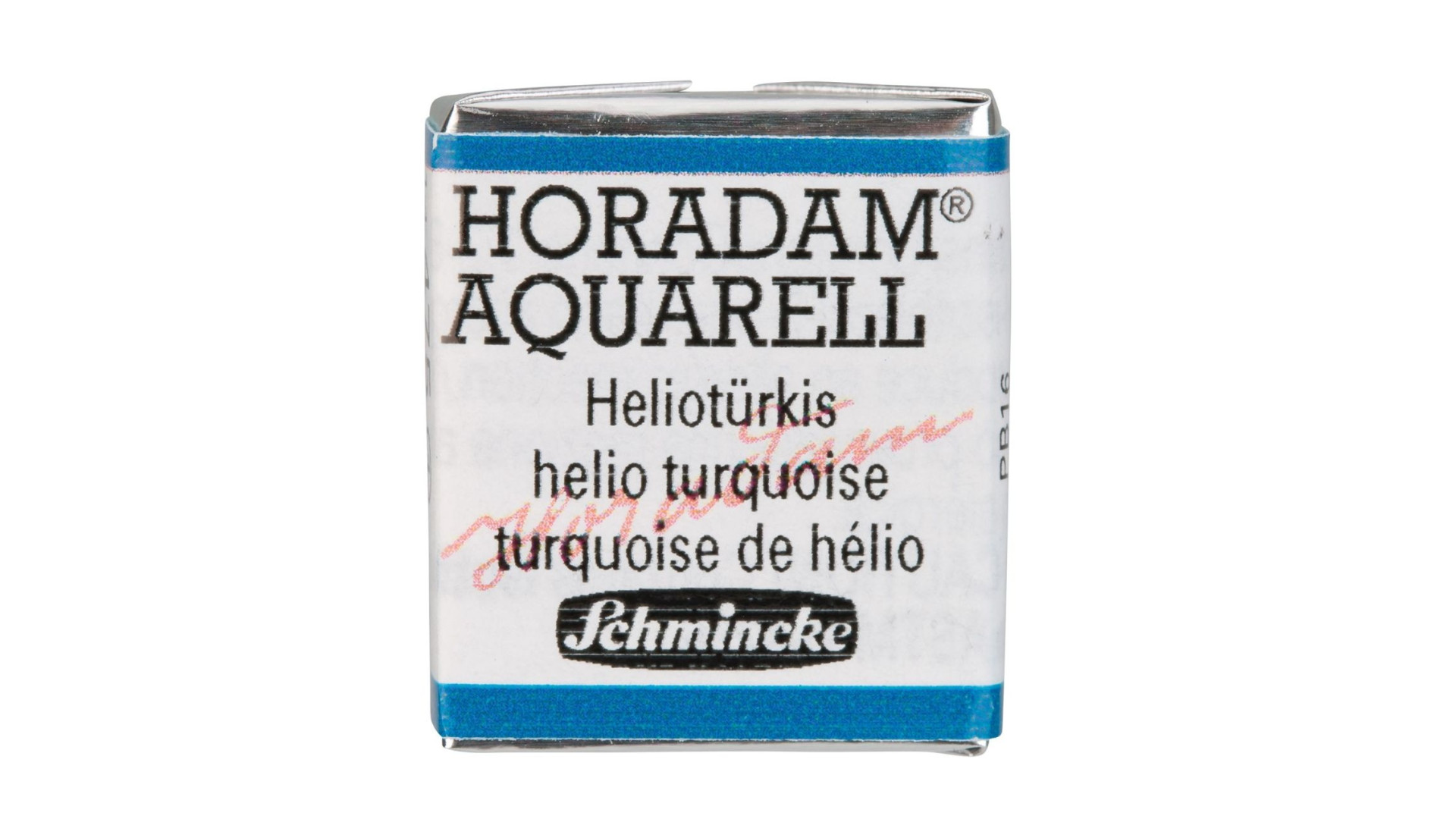 Watercolour paint Schmincke Horadam Aquarell helio turquoise 475