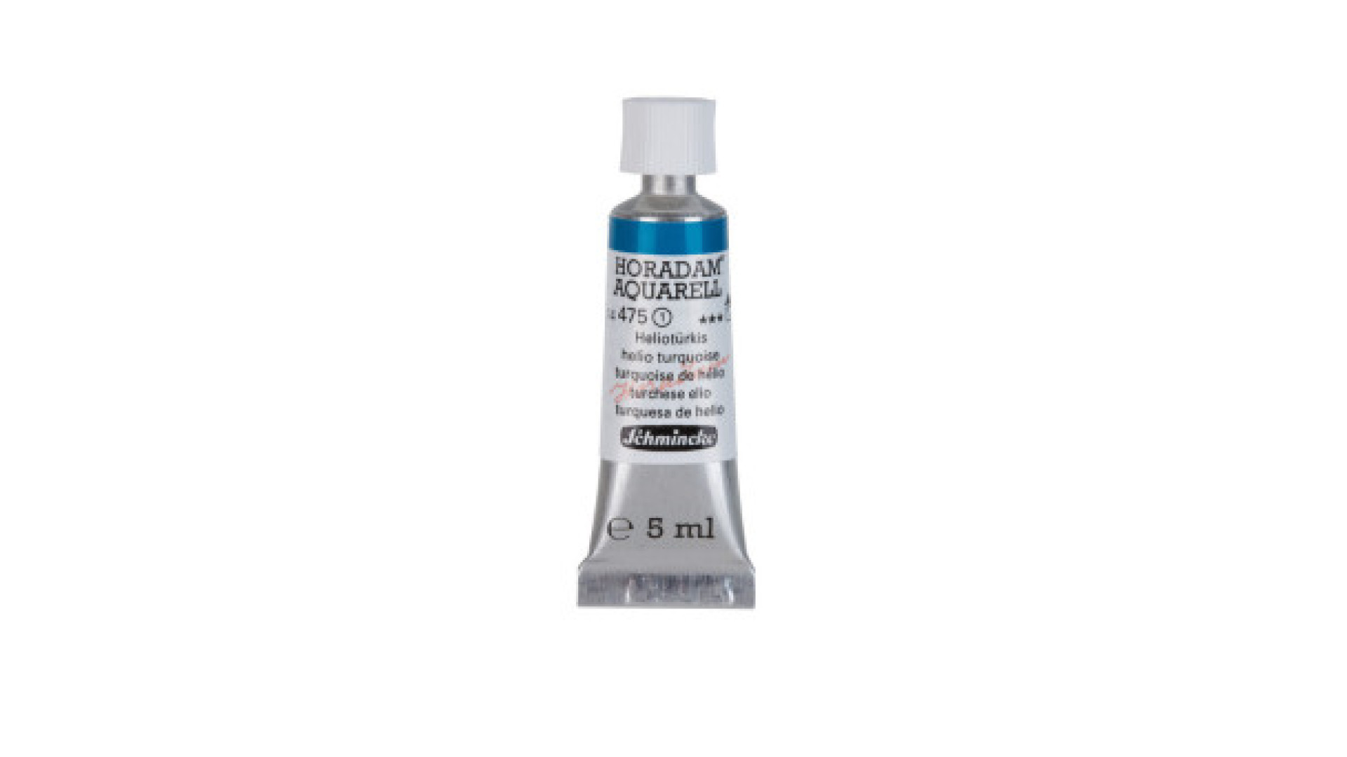 Watercolour paint Schmincke Horadam Aquarell helio turquoise 5 ml. 475