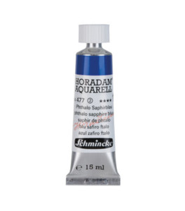 Farba akwarelowa Schmincke Horadam Aquarell ftalowy szafir niebieski 15 ml. 477