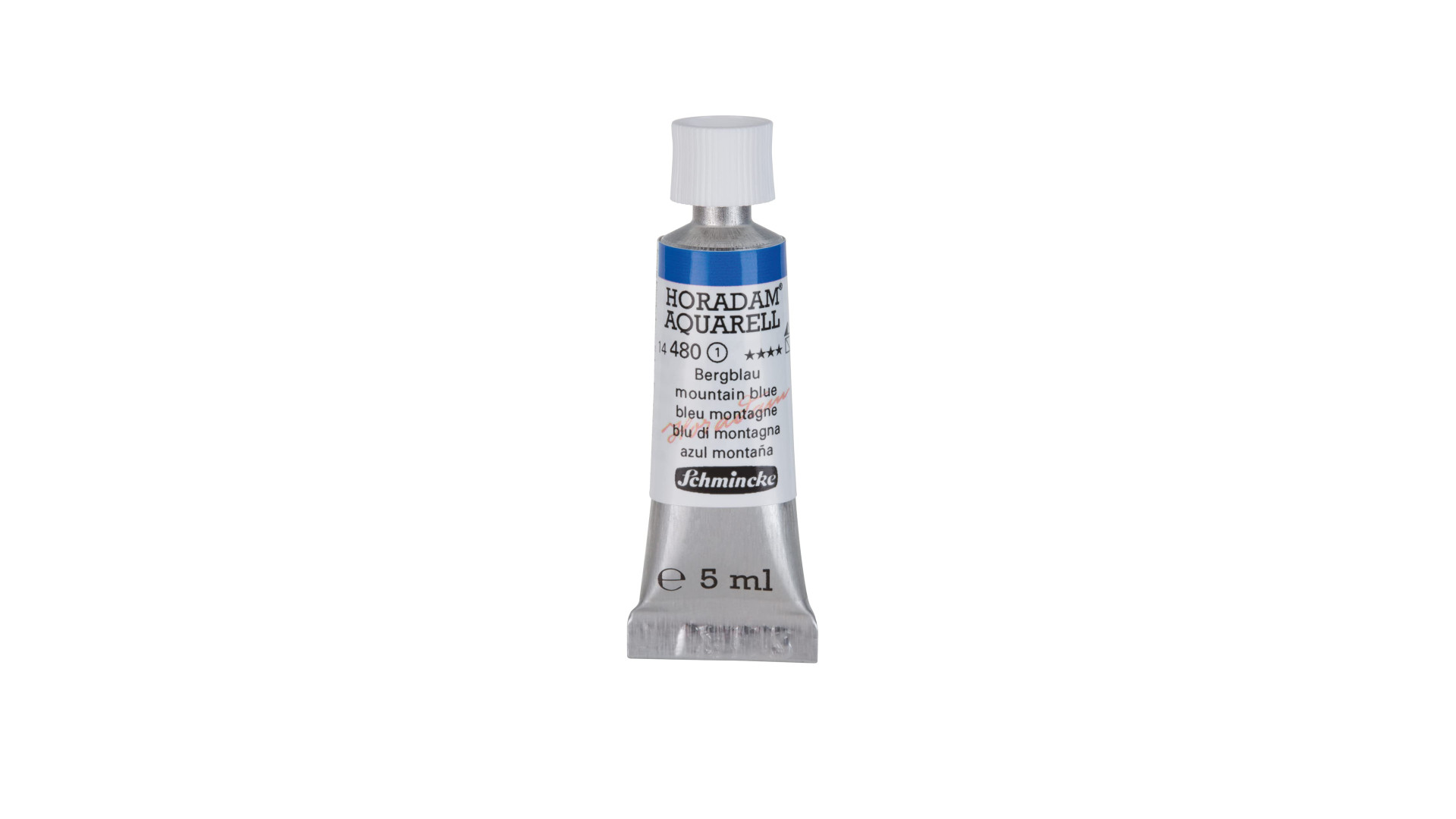 Watercolour paint Schmincke Horadam Aquarell mountain blue 5 ml. 480