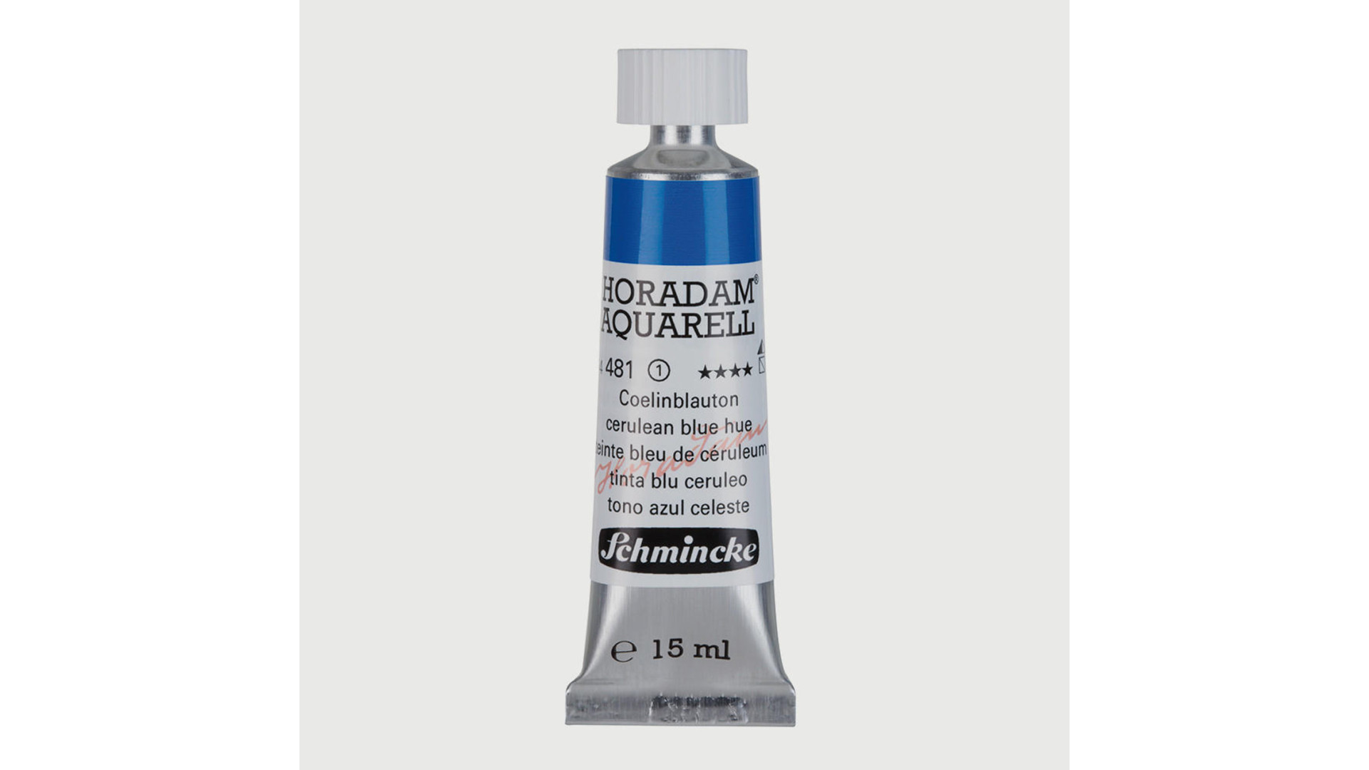 Watercolour paint Schmincke Horadam Aquarell cerulean blue hue 15 ml. 481