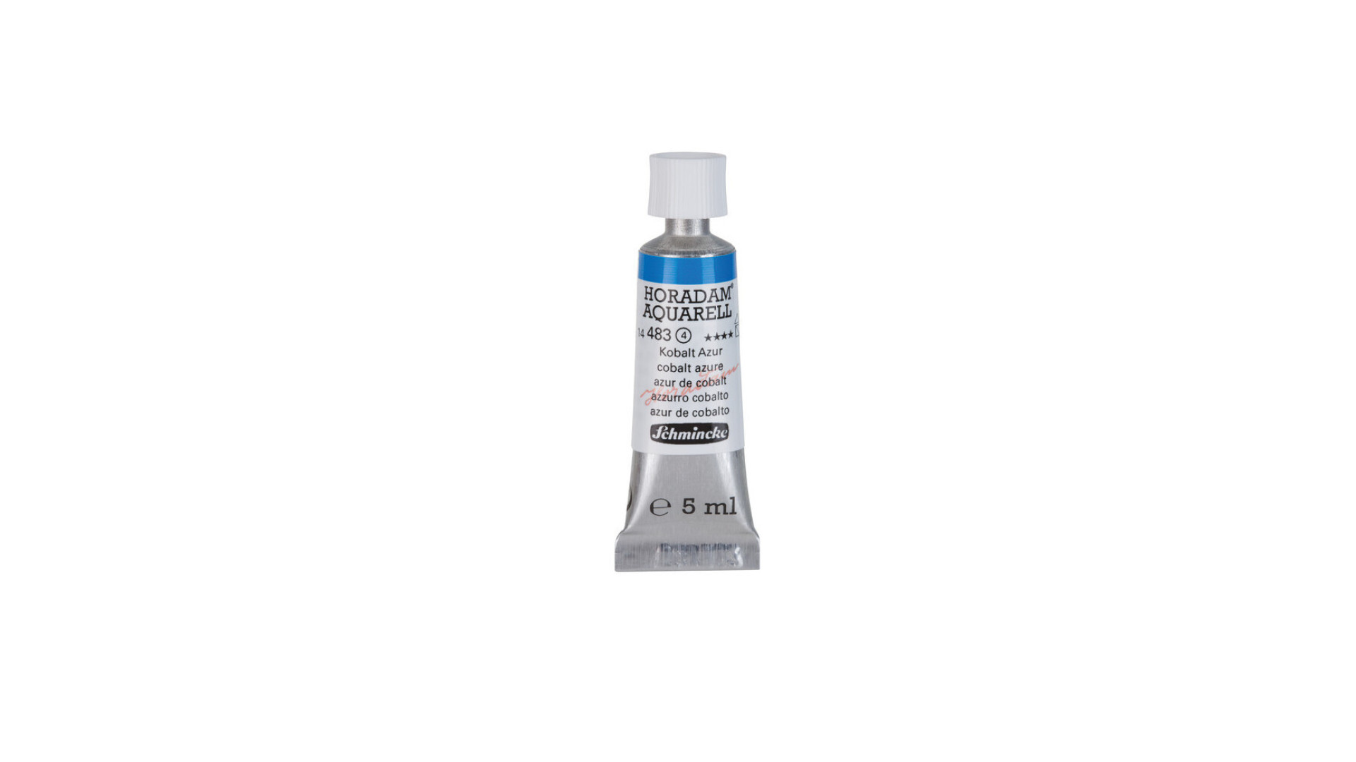 Watercolour paint Schmincke Horadam Aquarell cobalt azure 5 ml. 483