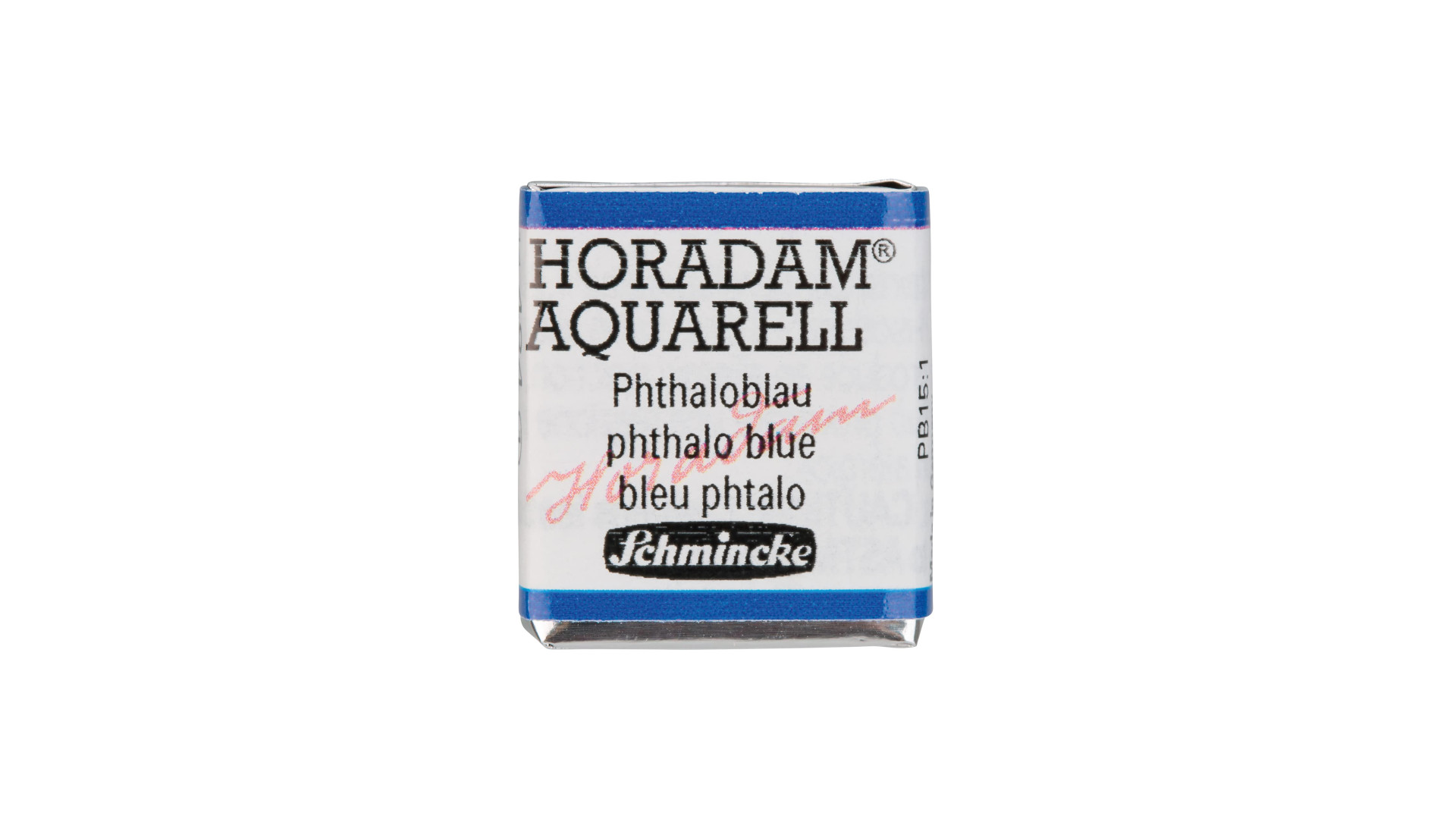 Watercolour paint Schmincke Horadam Aquarell phthalo blue 484