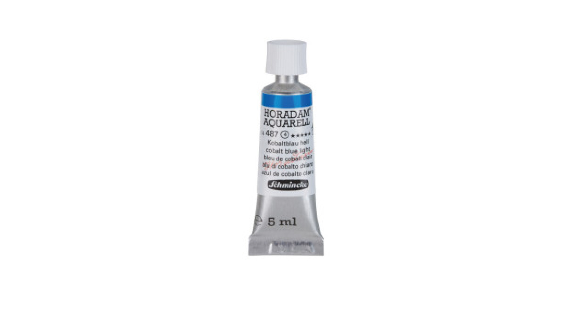 Watercolour paint Schmincke Horadam Aquarell cobalt blue light 5 ml. 487