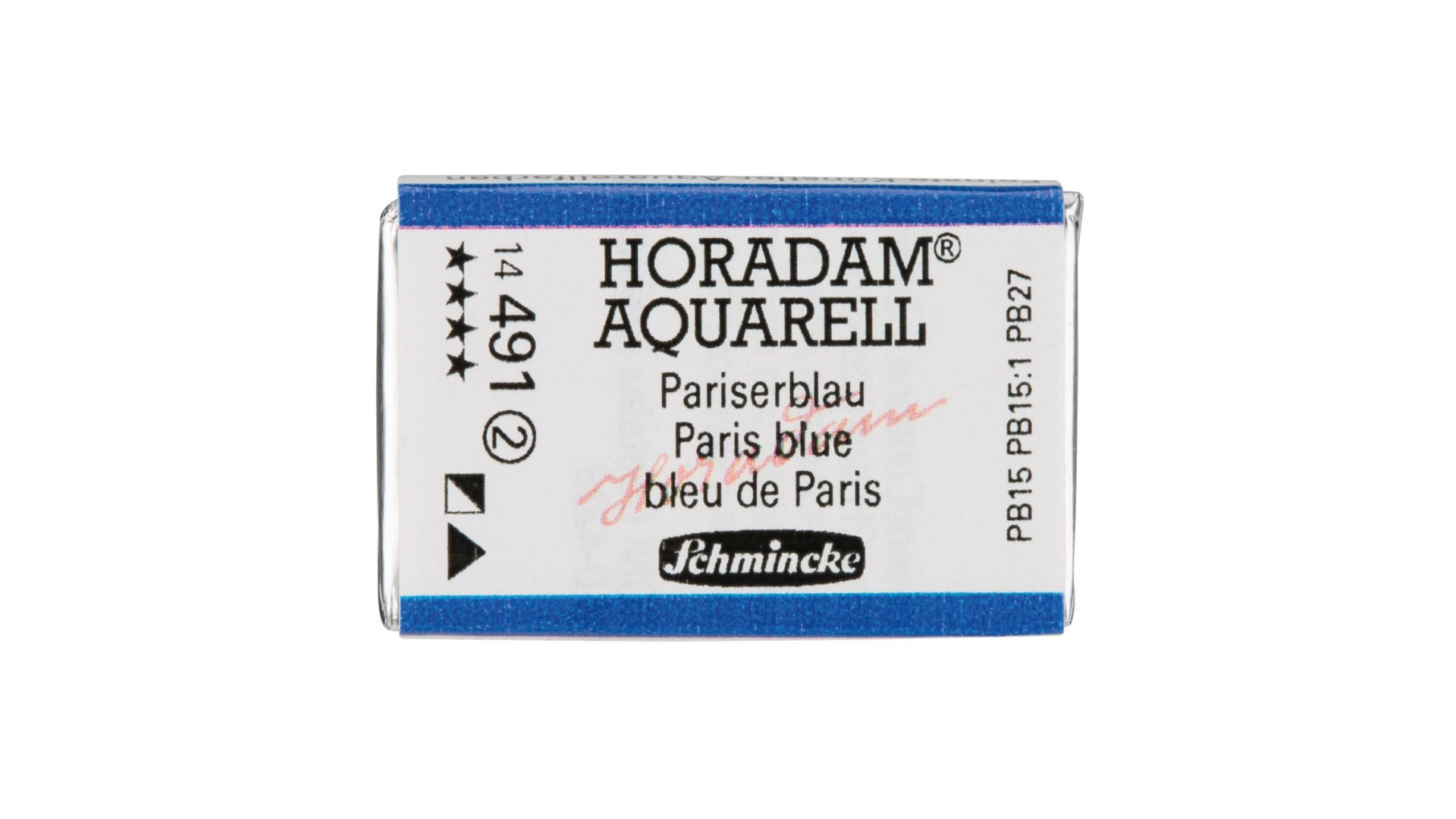 Watercolour paint Schmincke Horadam Aquarell Paris blue 491