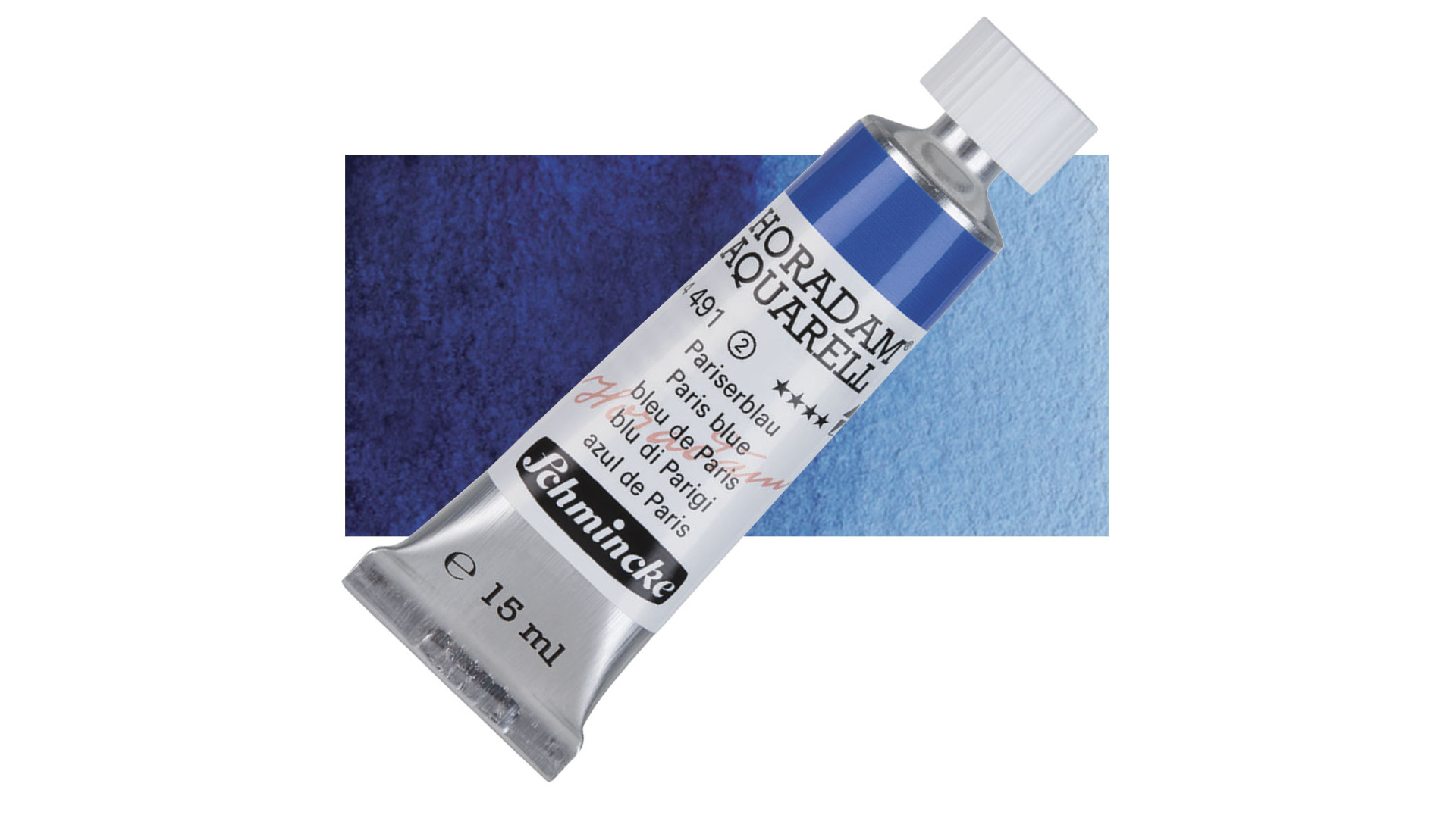 Watercolour paint Schmincke Horadam Aquarell Paris blue 15 ml. 491