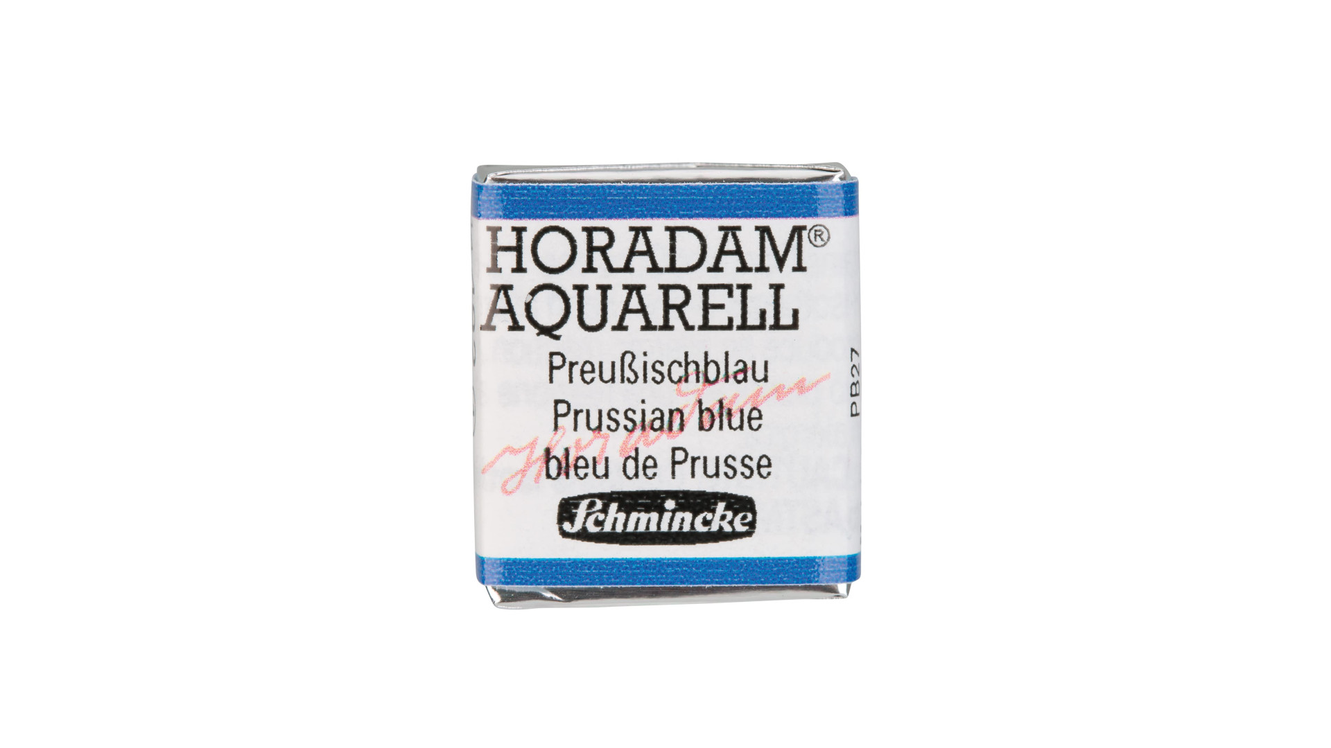 Watercolour paint Schmincke Horadam Aquarell Prussian blue 492